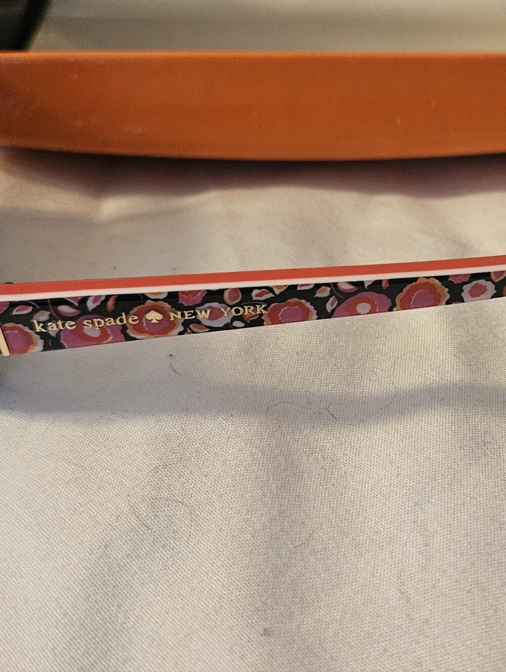 Kate Spade Sunglasses Josephina/P/S X09P RA Black/Flower 58mm With Leather Case - Picture 5 of 6
